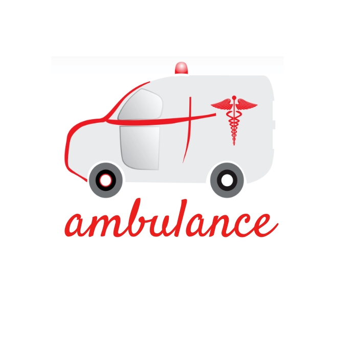 Ambulance van logo template