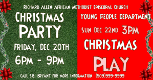 church christmas program party play Publicité Facebook template