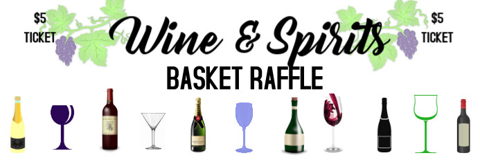 wine and spirits basket raffleTicket Template | PosterMyWall