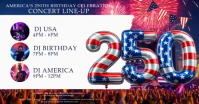 America's 250th Birthday Celebration Facebook Shared Image Video template