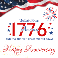 America's 250th Independence Day Anniversary Instagram Post Iphosti le-Instagram template
