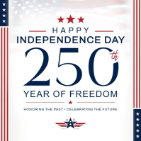 America's 250th Independence Day Wishes Template | July 4th 2026 Celebration PosterInstagram Post Vi Instagram-bericht