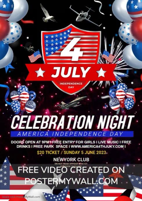 America 4th of july independence day Template | PosterMyWall