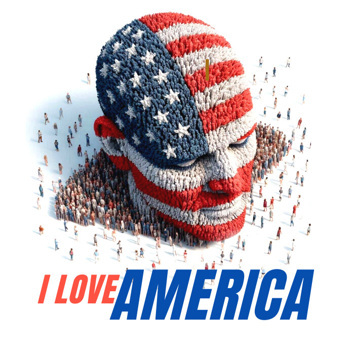 America Instagram Post template