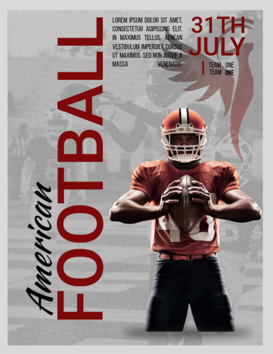 American Football Design Template