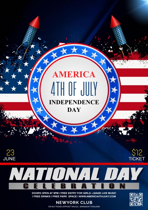 Copy of America independence day 4th of July flyer | PosterMyWall