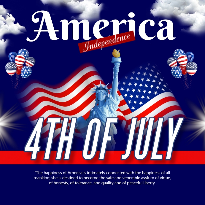 Copy of America independence day 4th of july template | PosterMyWall