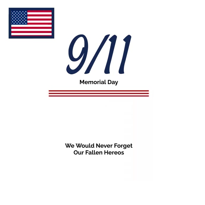 9/11 Flyers Template | PosterMyWall
