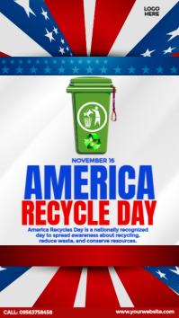 America Recycles Day Campaign Instagram Story template