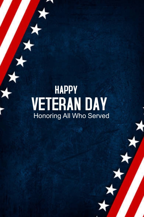 America veterans day template design Póster