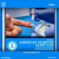 american diabetes alert day Instagram Post template