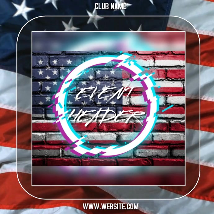 AMERICAN FLAG AD SOCIAL MEDIA TEMPLATE PosterMyWall