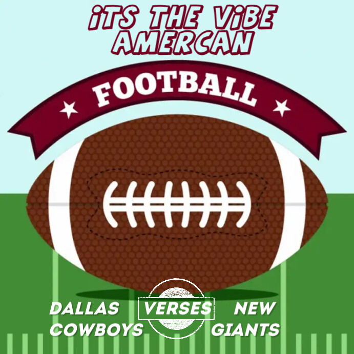 American football Template | PosterMyWall