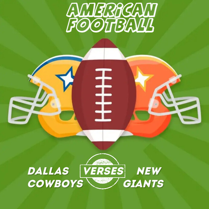 American football Template | PosterMyWall