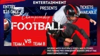 American football flyer free download video Post sa Twitter template