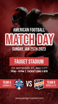 american football game template Historia de Instagram