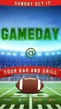AMERICAN FOOTBALL INSTAGRAM POST template
