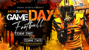 AMERICAN FOOTBALL MATCH DAY FLYER (1) Publicación de Twitter template