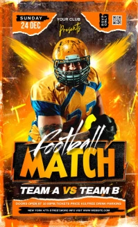 american football match flyer US Legal template