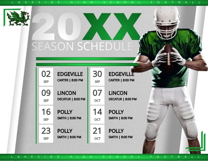 American Football Schedule Flyer Poster 2 0 Template PosterMyWall american-football-schedule-flyer-poster-2-0-template-postermywall