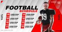 American Football Schedule Template Facebook Shared Image