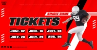 American Football Ticket Template Facebook Gedeelde Prent