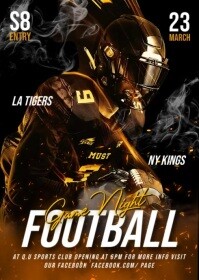 American football video template A6