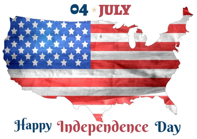 American independence day 3 A4 template