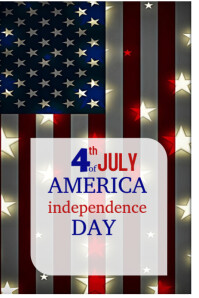 American independence day Pinterest-grafik template