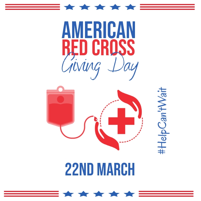 american red cross giving day, red cross day Template PosterMyWall