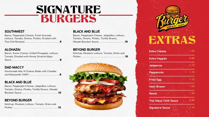 American Restaurant Menu Template | PosterMyWall