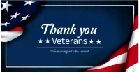 American USA Flag thank you note card template Facebook cover photo