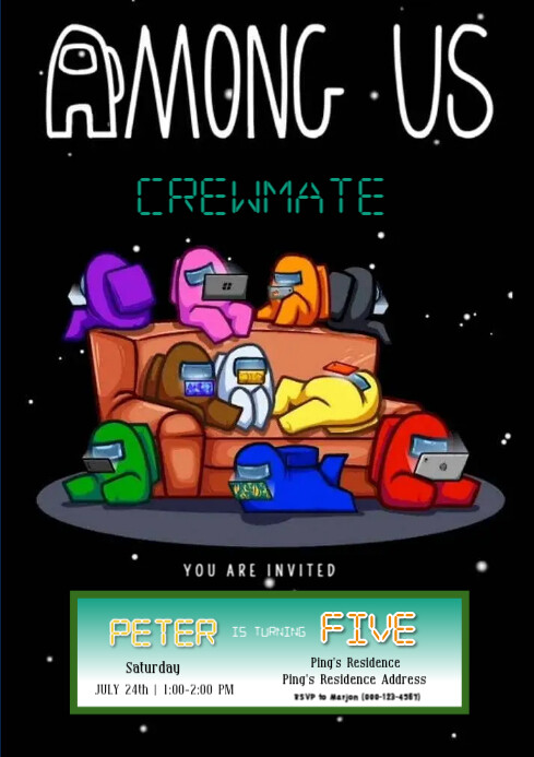 Among Us A4 Template | PosterMyWall