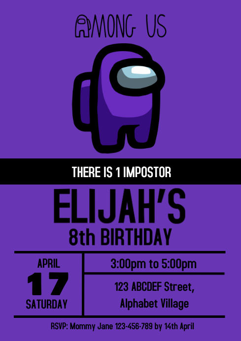 Modele Invitation Anniversaire Violet 2 Postermywall Modele Invitation Anniversaire Violet 2 Postermywall