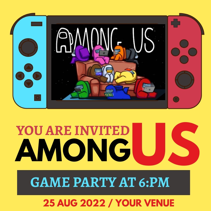 Copy of Among US Game Party | PosterMyWall