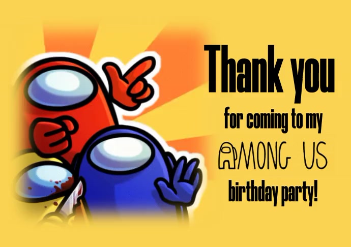 Among Us Thank You Video 4模板 Postermywall Among Us Thank You Video 4模板 Postermywall