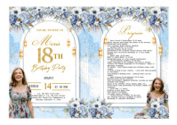 An Invitation to Moris's Special Day A4 template