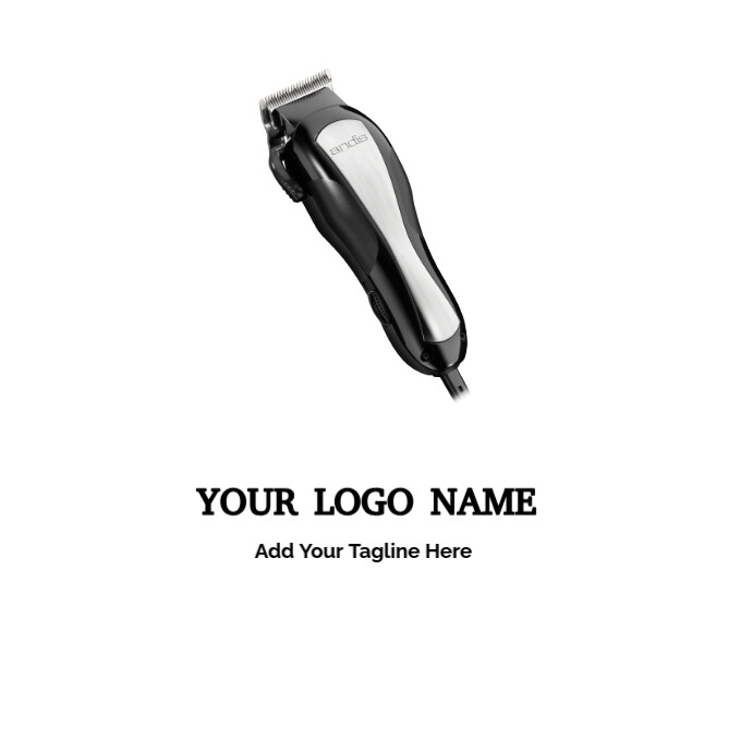 Andis Razor Hairstyle, Barber Tools, Hair, Logo template