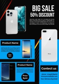 android smart phones sale A4 template