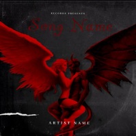 Demon Rapper Album Cover Red Angel Album Cover Template | PosterMyWall
