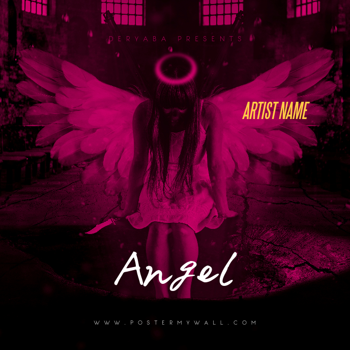 Angel CD Cover Art Template Album Omslag