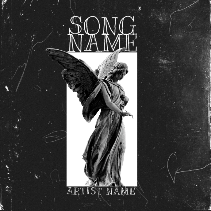 Angel Rap mixtape cover art design template | PosterMyWall