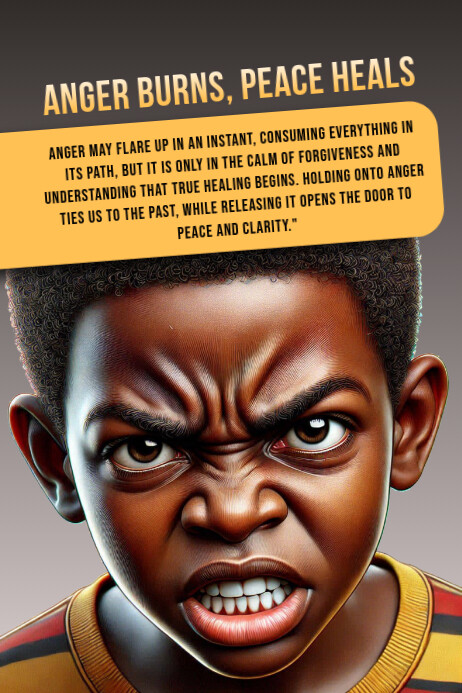 Anger Poster template