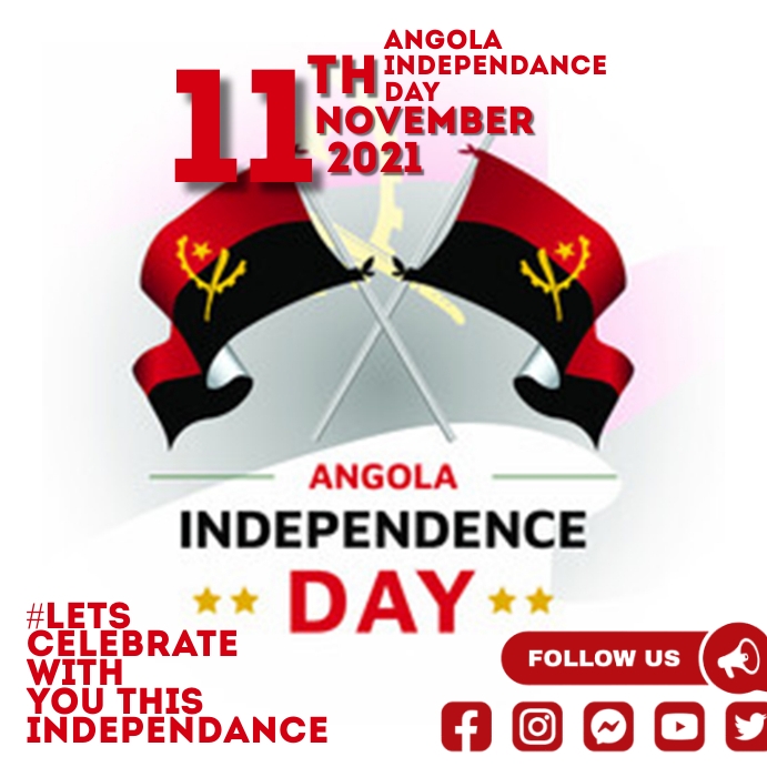 Modèle Fête de L'indépendance de L'angola | PosterMyWall