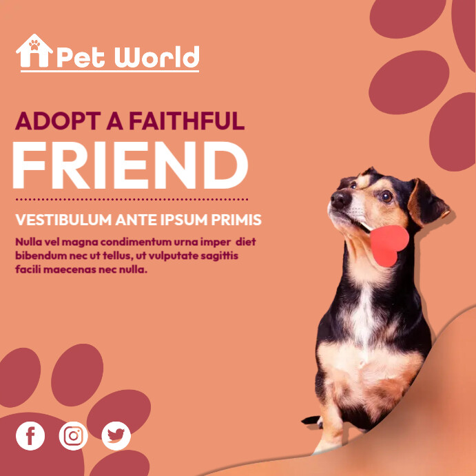 Advertisement Examples Adoption Animal Adoption Ads Template | PosterMyWall