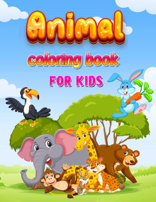 Sjabloon Dieren Kleurboek voor Kinderen | PosterMyWall