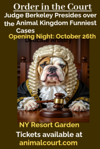 Marrone Animal Court Comedy Show Poster Template