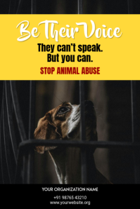 Animal Rights Awareness Posters Template | PosterMyWall