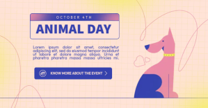 Animal Day Flyers Facebook Shared Image template