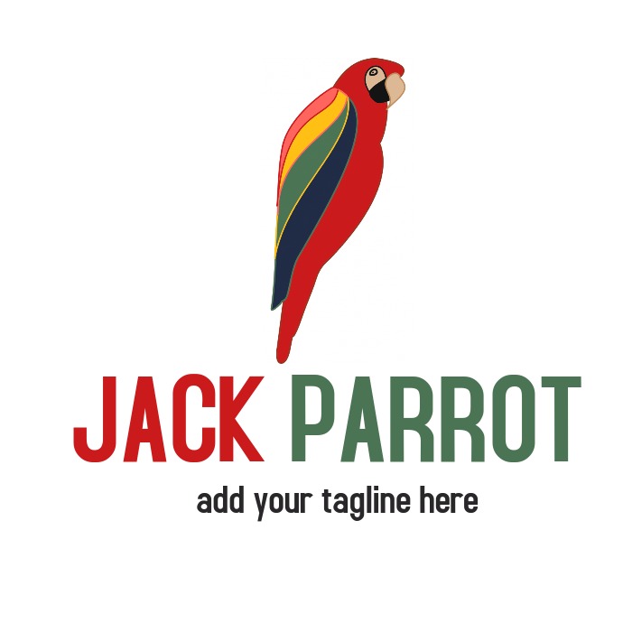 animal parrot icon logo template